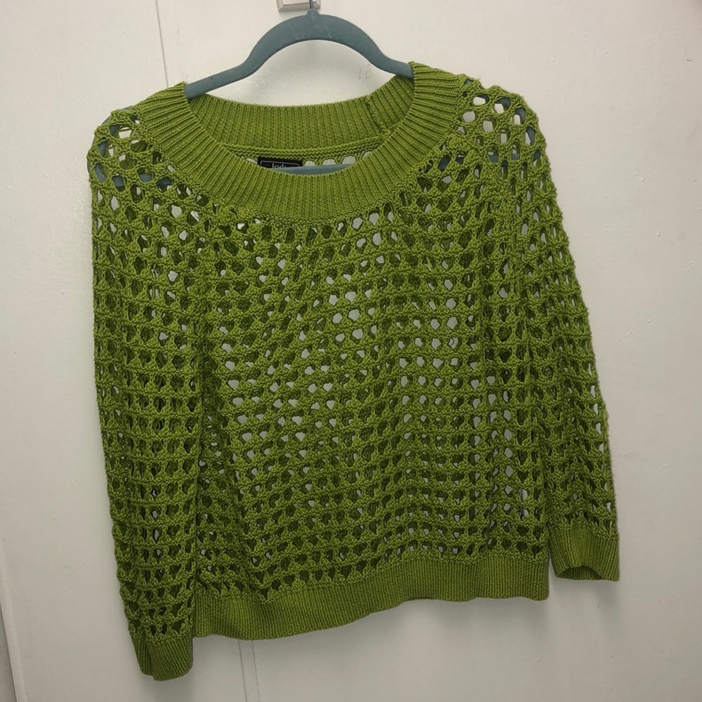 Crochet knit sweater